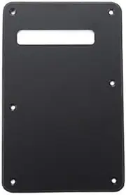 Musiclily Guitar Strat Back Plate for Fender USA/Mexican Standard Stratocaster Modern Style, 1Ply Matte Black