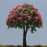 SMZhomeone 20 Pieces Model Trees Miniature Architecture Trees Railway Landscape Flower Tree Landscape 4 cm HO O Z Scale