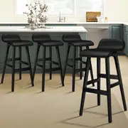 4x ALFORDSON Bar Stools Samuel Dining Chair All Black