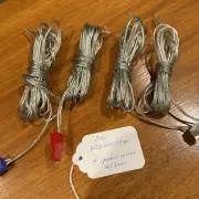 SONY HCD-HDX589W - 4 SPEAKER WIRES WITH ENDS - ROUGHLY 3-10 FEET