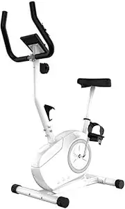 Exercise Bike Small Ultra-Quiet Home Indoor Cycling Bike Stationary-Cycle Bike Comfortable Seat Cushion (Color : Black) (Color : White)