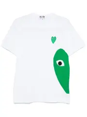 [COMME des GARCONS PLAY] Single Green Heart Tee Men