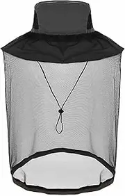 Dukars Mosquito Head Net Hat Safari Hiking Fishing Hats Sun Protection Water Repellent Bucket Boonie Hats with Removable Net Mesh for Men Women