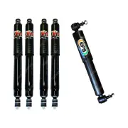 4x 75mm Lift XTR Shocks + Steering Damper for Toyota Landcruiser HZJ FZJ 80 105