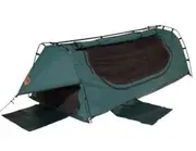 Sahara Explorer King Single Freestanding Dome Canvas Swag - Green