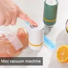 Mini Vacuum Sealer Compact Rechargeable Handheld with Reusable Bags