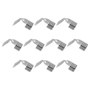 Fold Over Crimp Cord Ends, 5mm End Cap Clasps for DIY (100Pcs, Metallic Black)