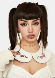 [Lost Queen] White Country Tulip Collar
