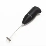 2X Milk Frother Handheld Mixer Foamer Coffee Maker Egg Beater Chocolate/Cappuccino Stirrer Mini Portable Blender Kitchen Whisk Tool - Black