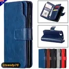 For iPhone 16E 15 Pro Max 14 Plus 13 12 11 XS XR Case Leather Wallet Flip Cover