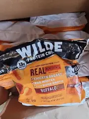 Lot Of 8 Pack WILDE BRANDS Buffalo Chicken Protein Chips Multipack 5.4 OZ