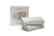 Bamboo Cotton Jersey Fitted Sheet, Pack of 2 (Silver) - Bassinet