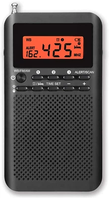 Portable Radio AM FM Weather Radio NOAA WB