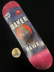 SUPER RARE Baker Riley Hawk Stitched Jacket Tony Hawk Skateboard Deck In Shrink