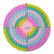 Round Rainbow Pop It Board Game - Macaroon