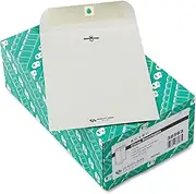 Quality Park Clasp Envelope 6 1/2 x 9 1/2 28lb Executive Gray 100/Box