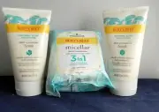 Burt's Bees Combo - 2 Deep Cleansing Scrub + Micellar Facial Towelettes 30ct
