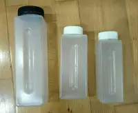 在飛比找Yahoo!奇摩拍賣優惠-方瓶 350cc 角瓶 冷泡茶瓶 耐熱瓶 飲料瓶 塑膠瓶 2