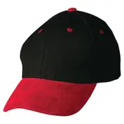 DENZEL - Plain Cotton & Suede Peak Cap