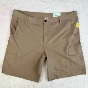 Magellan Cargo Shorts Men's 40 (42) Khaki Tan Round Rock Water Repellent UPF 50