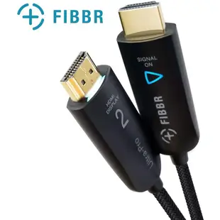 菲伯爾FIBBR Ultra Pro 光纖HDMI連接線 1M 4K 60Hz 18Gbps HDMI2.0 端子照明燈