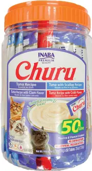 INABA Churu Tuna & Seafood Varieties 50 Tubes