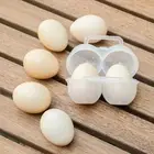 Organizer Box with Handle Storage 2 Grids Special Egg Container Plastic Egg Tray