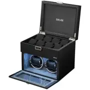 Automatic Double Watch Winder, Vertical Watch Winder Box for Men's and Women'...