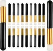 20 Pieces Eyelash Shampoo Brush Eyelash Extension Cleaning Brush Blackhead Removal Brush for Women Cosmetic Tool (Black)