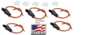 (5 PC) 12 GAUGE ATC FUSE HOLDER IN-LINE WITH (5 PC) 25 AMP FUSE Made in USA