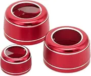POEXIR for BMW, 5 6 7 X5 X6 Series F01 F07 F10 F18 F15 F16 Car Styling Air Conditioner Knob Audio Volume Tune Button Trim Cover Ring Car Air Conditioner Knob(Color:Red,Size:for X5 F15 2014-18)