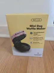 New Bella Mini Dog Waffle Maker Pink Seasonal Dog Special Edition FREE SHIPPING!