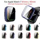 For Apple Watch Series 7 TPU Full Protection Screen Protector Case Cover 41/45mm