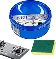 Mirpuytn Oven And Cookware Cleaner | Household Cleaning Paste,Metal Polishing Cream, Oven Cookware Cleaner 300g For Kitchen Washing Pot Bottom Scale