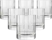 Luigi Bormioli 10825/01 Bach Whisky 255ml, Durable Glass for Spirits, Lead Free Crystal Tumbler, Italian Drinking Glasses (Colour: Clear), Quantity: 1 Set, 6 Pieces, 8.5 oz