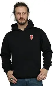 [Absolute Cult] Disney Men's Winnie The Pooh Tigger Chest Hoodie Black X-Large