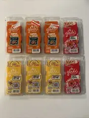 New Lot Of 8 Glade Wax Melts Pumpkin Pit Stop, Poppy Groove, Honeybee (48 Total)