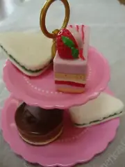 American Girl 18" Doll TREAT STAND SANDWICH TART CAKE from TEA for two SET NEW