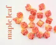 Lubed Maple Leaf 45g Tactile Outemu Switches for Custom Keyboard Building
