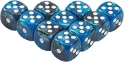 Dice Set, 10 Pieces 6-Sided Dice, Rounded Corner Design, Lightweight Acrylic Build, Table Game Supplies, Ideal for Family Gatherings, Games and Casual Events, 47x0.47 inches