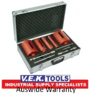 OX Tools Professional Dry Diamond Core Drill 5 Piece Set for SDS & Hex