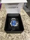 Citizen Men's Blue Sunray Dial Stainless Steel Automatic Watch NSGJY