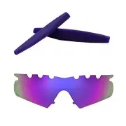 WL Purple Vented Polarized Replacement with Earsocks For Oakley M Frame Hybrid