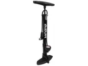 Azur Alloy Clever Valve Floor Bike Pump With Gauge - Black
