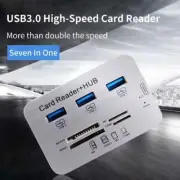 2 in 1 USB 3.0 HUB Card Reader Combo TF Memory Card Reader 9CT9