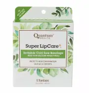 Quantum Health Super Lip Care Plus Invisible Cold Sore Bandage 12 Count 6 Pack