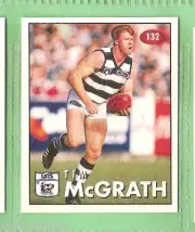 1996 AFL SELECT STICKER #132 TIM McGRATH, GEELONG CATS
