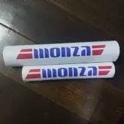 white custom MONZA red stripe REPRO padset BMX oldschool vintage RARE