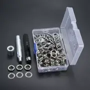 100 Sets Grommets Eyelets 1/2 in for Repairing Canvas Tarps Tents Pool Coverings