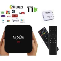 在飛比找蝦皮購物優惠-MXIII智慧電視盒 +谷哥助理語音體感搖控+HDMI-AV